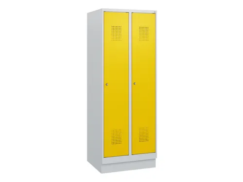 schoollocker,HxBxD 1630x600x500mm,2vak,vak B 300mm,cil.-slot,sokkel