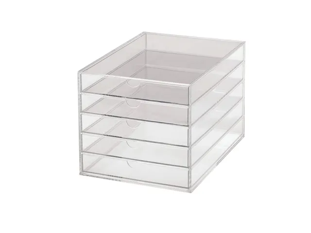 Acryl ladenblok DIN A4 5 laden Transparant