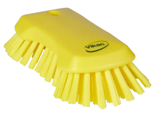 Vikan Hygiene extra grote handborstel extra harde vezels 230mm Geel