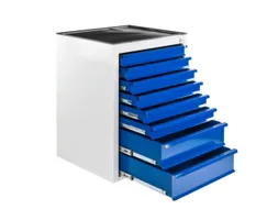 ladekast,HxBxD 900x710x550mm,8lade(n),volledig uittrekbaar
