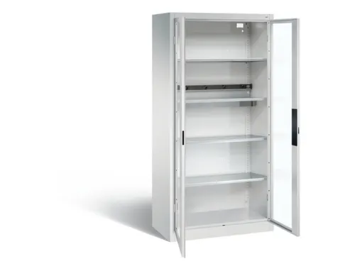 acculaadkast 1950x930x500mm 5stekkerdozen 230V cil.-slot front RAL7035