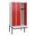 locker met bank,HxBxD 1950x900x815mm,3vak,vak B 300mm,draaigrendel