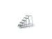 machine-opstapje bordes H 1000mm 5treden aluminium