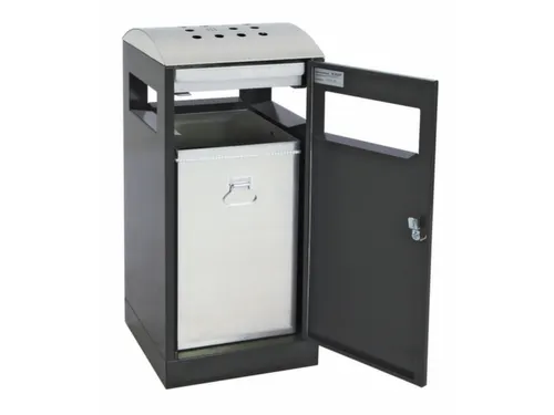 combi-asbak HxBxD 1050x450x450mm afvalbak inhoud 90 liter Antraciet