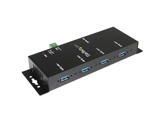4-Port USB 3.0 Hub (5Gbps) Metalen industriële USB-A Hub