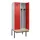locker met bank,voor scheiding van kleding,HxBxD 2120x800x815mm,2vak