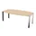 vergadertafel,HxBxD 740x2000x1200mm,vatvormig,NE-esdoorn