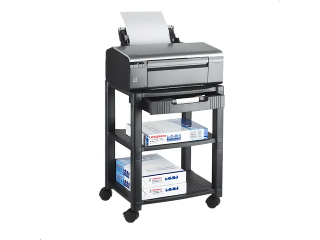 Mobiele Printerstandaard 3 Niveaus 33.6x42.8cm plateau met lade