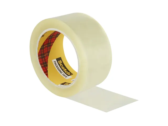 Verpakkingstape Scotch Heavy 50mmx66m PP transparant hotmelt 6 rollen