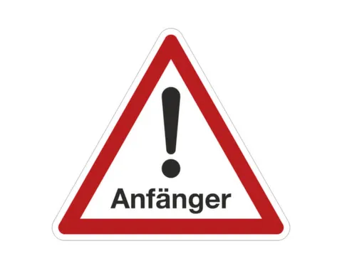 driehoekig bord,Beginners,PVC,rood/wit/zwart,om te verlijmen