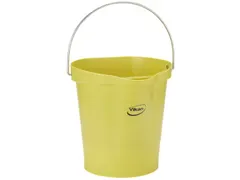 Vikan 56946 emmer 12 Liter met schenktuit Metaaldetecteerbaar Geel