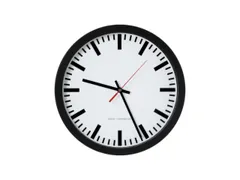 Radiowandklok Ø 30 cm met Streepaanduiding