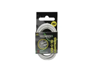 Kabel Green Mouse USB-C to Lightning data Woven 1m blisterverpakking - 3