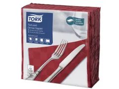 Tork 478789 Textured Dinnerservet Advanced Bordeaux 38x39cm