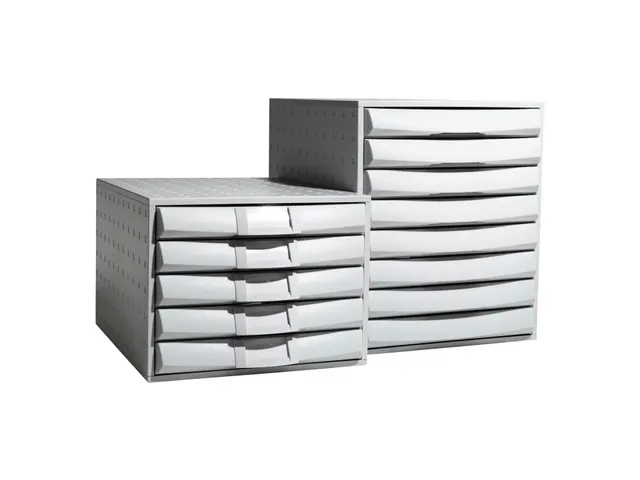 Ladenblok Fantasy Works A4+ met 5 laden Grijs