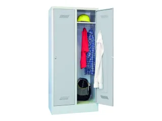 locker,HxBxD 1850x800x500mm,2vak,vak B 400mm,RAL7035,front RAL7035 - 2