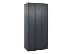 locker voor scheiding van kleding,HxBxD 1950x900x500mm,3vak