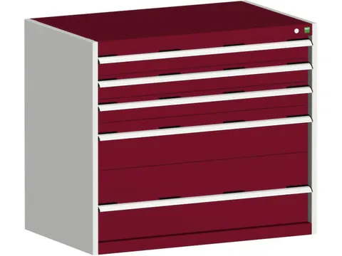 ladekast HxBxD 900x1050x750mm 5laden romp RAL7035 front RAL3004