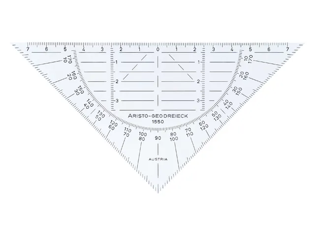 Geodriehoek Aristo 1550 16cm Flexibel Transparant