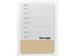 Glasmagneetbord Naga 40x60cm weekplanner GB wit/hout