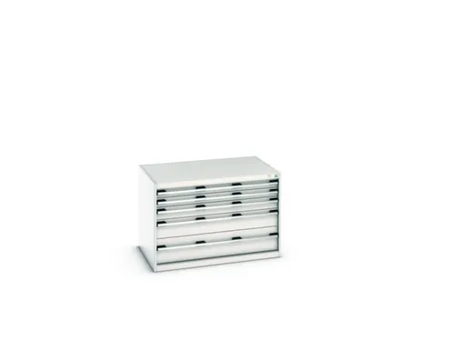 ladekast HxBxD 700x1050x750mm 5laden romp RAL7035 front RAL7035