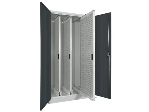 verticale kast cil.slot HxBxD 1950x1000x600mm RAL7035 front RAL7016