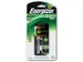 Mini-chargeur livré avec 2 piles AAA, 2 bornes de recharge individuel