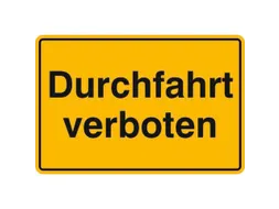verbodsbord,Doorrit verboden,aluminium gemerkt,gemoffeld,geel/zwart