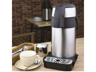 Thermoskan Olympia met pomp 2.5 liter rvs - 5