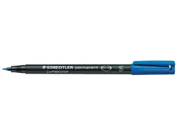 Viltstift Staedtler OHP Lumocolor 313 Blauw Super fijn 0.4mm