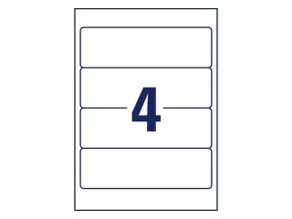 Ordnerrugetiket gerecycled Zweckform 61x192mm wit perm. 40 etik. 10 ve - 3