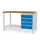 werkbank,HxBxD 859x1500x750mm,multiplexblad,draagverm. 1000kg,4-voeten