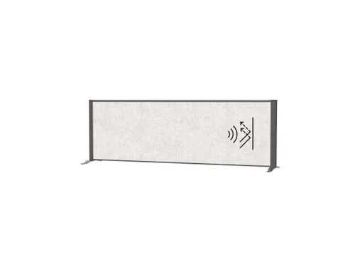 Akoestisch Bureauscherm MAULconnecto 160x50cm vrijstaand Antr/L.grijs