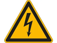 Waarschuwingsbord,Waarschuwing: Elektr. Spanning,Sticker,Folie