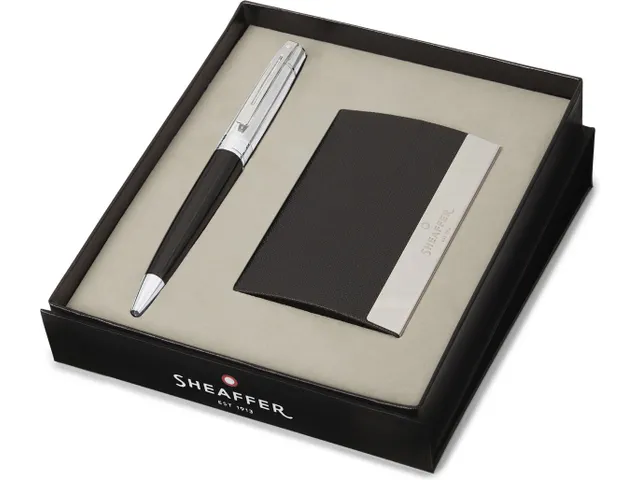 Balpen giftset Sheaffer 100 Expressions 9376 parelmoer, Chrome trims m