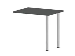 aanbouwtafel,i.h.v.,HxBxD 720-840x800x600mm,MS-donkergrijs