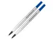 Rollerpenvulling Parker Quink medium blauw blister à 2 stuks