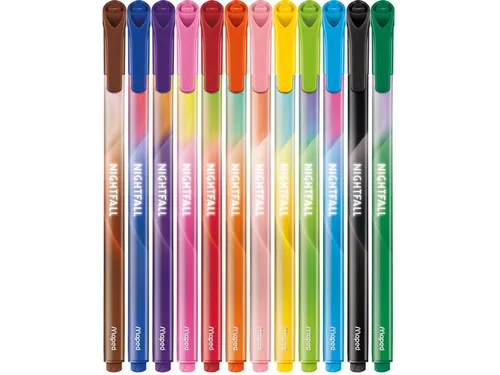 Viltstift Maped Nightfall set à 12 kleuren