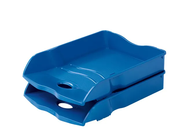 Brievenbak HAN Re-LOOP A4/C4 stapel- en nestbaar, blauw 100% gerecycle