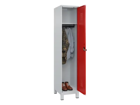 locker,HxBxD 1950x400x500mm,1vak,vak B 400mm,draaigrendel,voeten