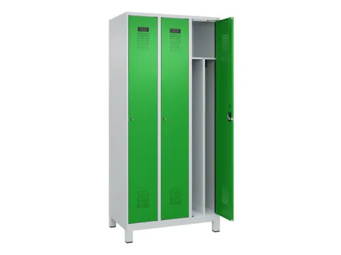 locker voor scheiding van kleding,HxBxD 1950x900x500mm,3vak