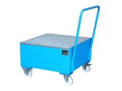 Mobiele Opvangbak Hxbxd 615X800X800Mm 1X200L Staand Ral5012