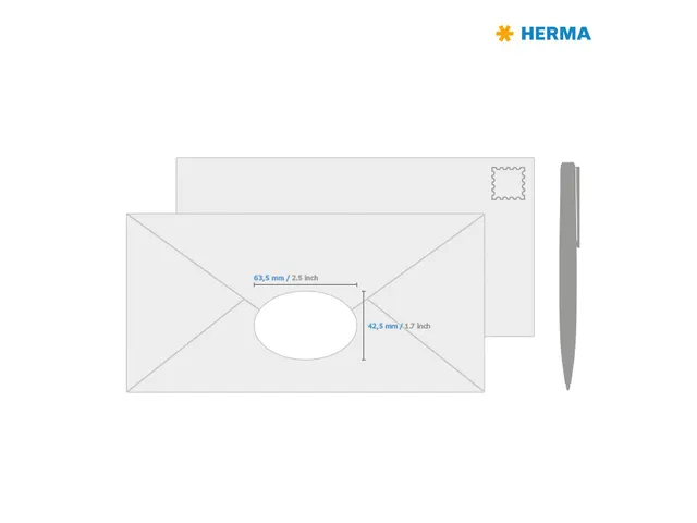 HERMA 4358 Verwijderbare etiketten A4 Ovaal 63,5x42,3mm Wit 450 stuks