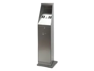 Asbak staand Vepa Bins zuil vrijstaand RVS 31025411 - 2