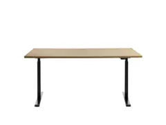 Elektrisch ihv bureau,HxBxD 700-1200x1600x800mm,blad esdoorn