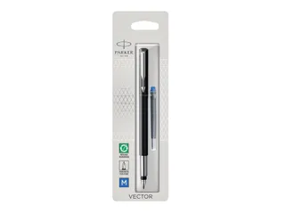 Vulpen Parker Vector black medium blister à 1 stuk - 1