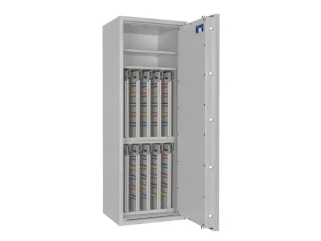 sleutelkluis,HxBxD 1400x500x420mm,800haak,legborden,romp RAL7035