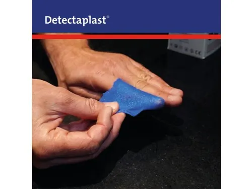 Detectaplast Zelfklevend schuimverband 6cm x 4,5mtr, blauw