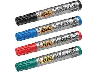 Permanent Marker 2000, Doos Met 4 Stuks Assorti Kleuren - 1