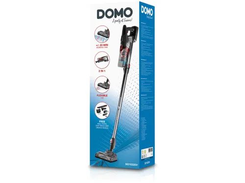 DOMO Steelstofzuiger 0,6L 18,5V zwart